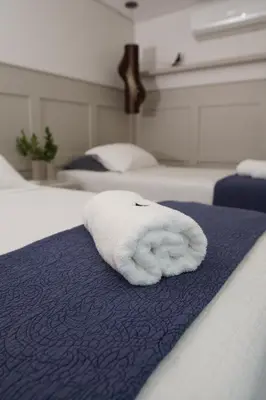 Uma cama ou camas num quarto em GolfVille - Lazer e Conforto