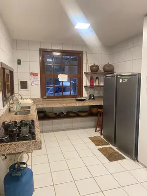 A cozinha ou kitchenette de Casa de praia - águas belas