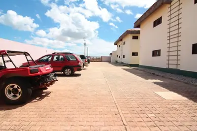 O edifício onde o apartamento está situado