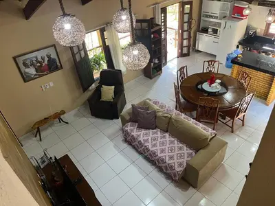 Uma área de estar em Recanto da Felicidade