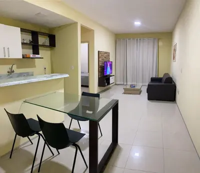 A cozinha ou kitchenette de Apartamento Kite Village Deluxe Cumbuco