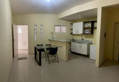 A cozinha ou kitchenette de Apartamento Kite Village Deluxe Cumbuco