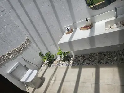 Uma área de estar em Aiki Villas Reservation