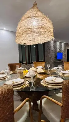Uma área de estar em Aiki Villas Reservation