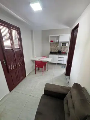 A cozinha ou kitchenette de Apartamento no Centro
