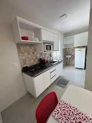 A cozinha ou kitchenette de Apartamento no Centro