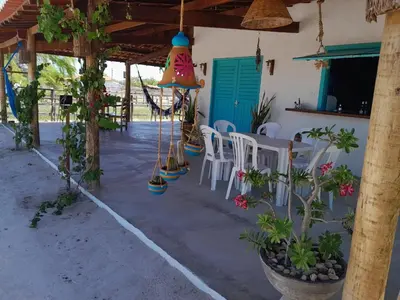Um jardim no exterior de Casa de Iaiá