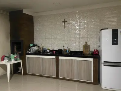 A cozinha ou kitchenette de Casa na serra