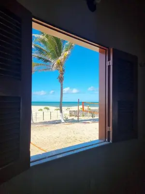 Uma vista do mar geral ou uma vista do mar a partir da casa de férias