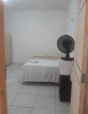 Uma cama ou camas num quarto em Centro - Praia de Iracema - Pousada Panorama do Mar