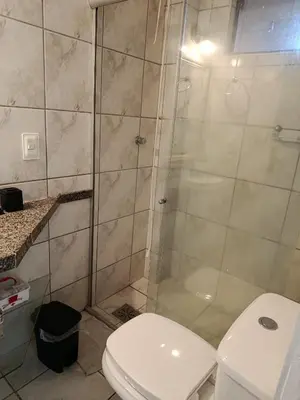Uma casa de banho em Apartamento no Porto das Dunas