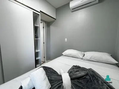 Uma cama ou camas num quarto em River Park Centro de Eventos