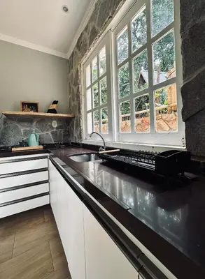 A cozinha ou kitchenette de Villa Suíça Guaramiranga