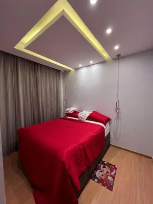 Uma cama ou camas num quarto em Castelão Apartment