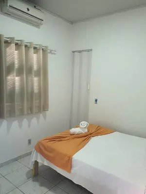 Uma cama ou camas num quarto em Cheguei Preá