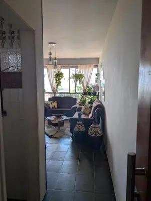 Uma área de estar em Apartamento do futuro