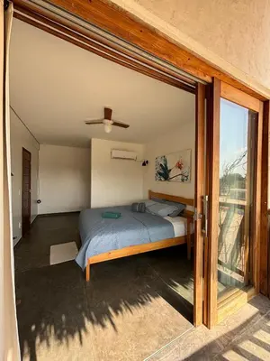 Uma cama ou camas num quarto em Vista do Sol Jeri