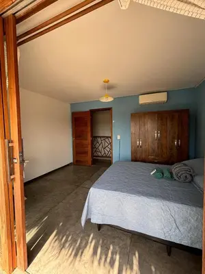 Uma cama ou camas num quarto em Vista do Sol Jeri