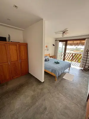 Uma cama ou camas num quarto em Vista do Sol Jeri