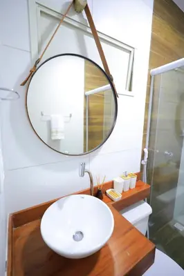Uma casa de banho em Casa Refúgio Tropical