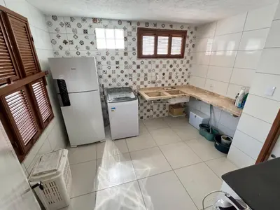 A cozinha ou kitchenette de Splendide villa à morro branco vue sur mer
