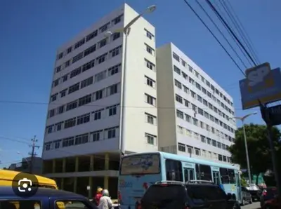 O edifício onde o apartamento está situado