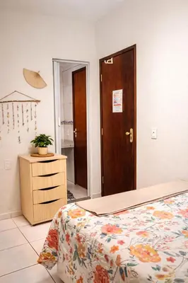 Uma cama ou camas num quarto em Paraíso Pedra Encantada