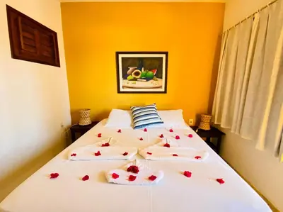 Uma cama ou camas num quarto em Villa Albergaria