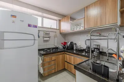 A cozinha ou kitchenette de Scopa Beach #C1-200 - Beira mar por Carpediem