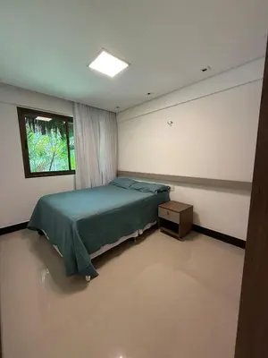 Uma cama ou camas num quarto em Apartamento Aquiraz Riviera CE