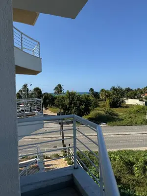Uma varanda ou terraço em Apartamento Vista Mar Cumbuco