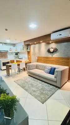 A cozinha ou kitchenette de Apto temporada Meireles
