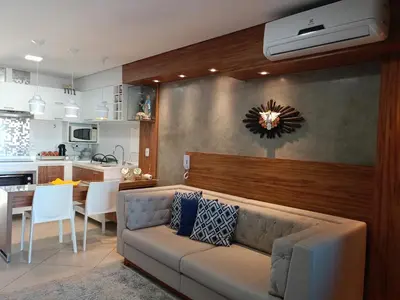 A cozinha ou kitchenette de Apto temporada Meireles