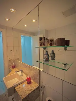 A planta de Palm Beach Cobertura Duplex ao lado do Beach Park