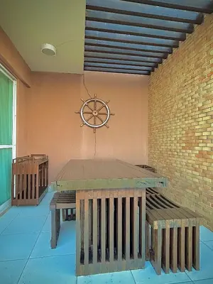 A planta de Palm Beach Cobertura Duplex ao lado do Beach Park