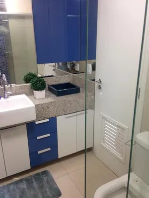 Uma casa de banho em Maravilhoso Apartamento na Beira Mar