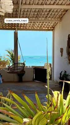 Uma vista do mar geral ou uma vista do mar a partir da casa de férias