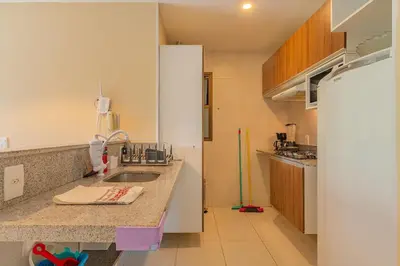 A cozinha ou kitchenette de VG Sun #109 - Apartamento em Cumbuco by Carpediem