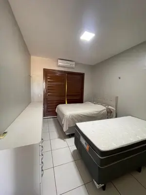 Uma cama ou camas num quarto em Duplex à 800 mts do Beach Park COM 5 suítes