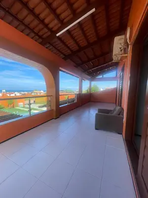 Uma varanda ou terraço em Duplex à 800 mts do Beach Park COM 5 suítes