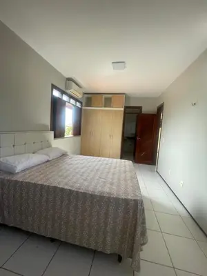 Uma cama ou camas num quarto em Duplex à 800 mts do Beach Park COM 5 suítes