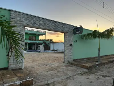O edifício onde a casa de férias está situado