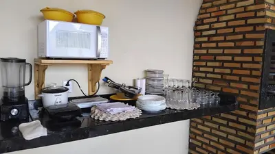 A cozinha ou kitchenette de Casa na lagoa do Paraíso- Villa Bem Estar