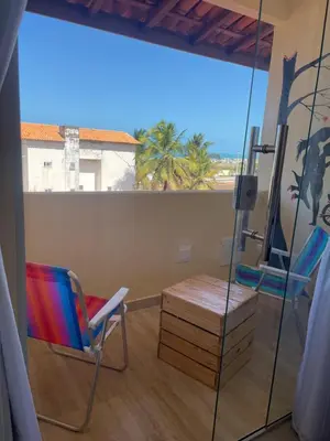 Uma varanda ou terraço em Pousada Ceará - Porto das Dunas