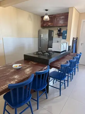 A cozinha ou kitchenette de Varandas do Mar - Beachfront Apartment