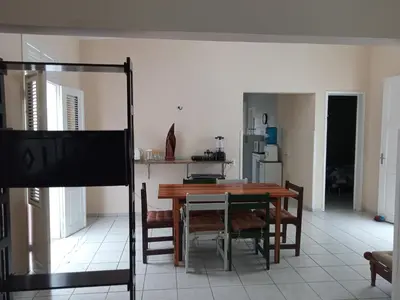 A cozinha ou kitchenette de Casa Verde Marinho - Sossego no Jacarecanga