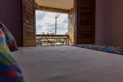 Uma cama ou camas num quarto em Casa Massima Preá