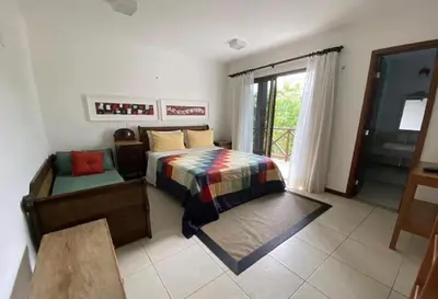 Uma cama ou camas num quarto em Condomínio Monteflor Guaramiranga