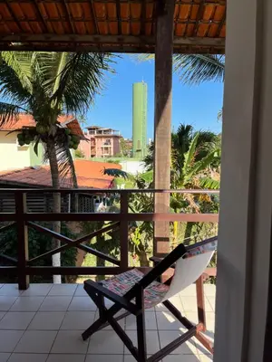 Uma varanda ou terraço em Kaza Cumbuco Hostel