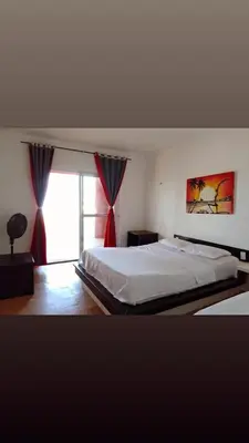 Uma cama ou camas num quarto em Mansao Japao Beach Ceara